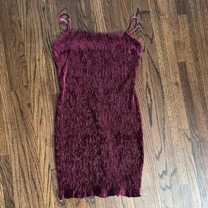 Velvet purple dress